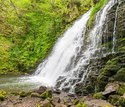 Cascade de la Roche in Cheylade, Cantal, France