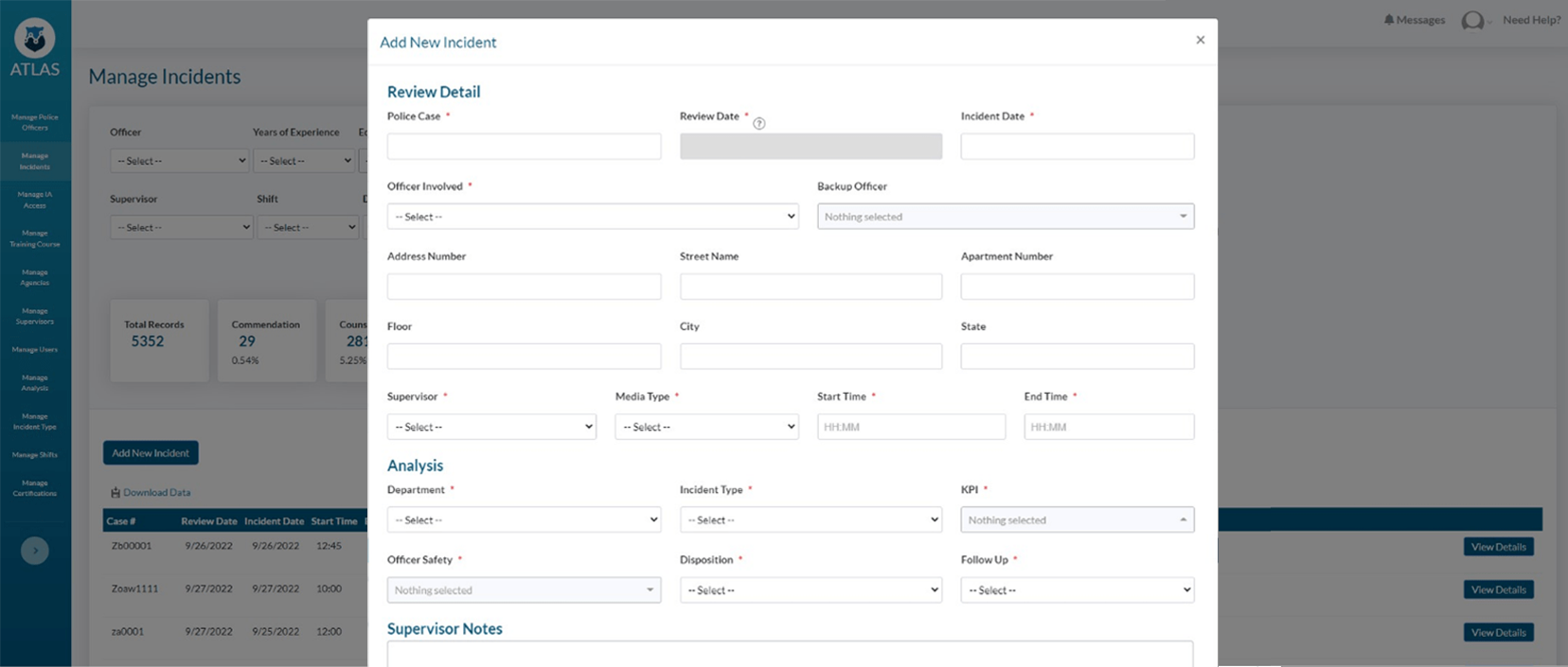 ATLAS Software input information