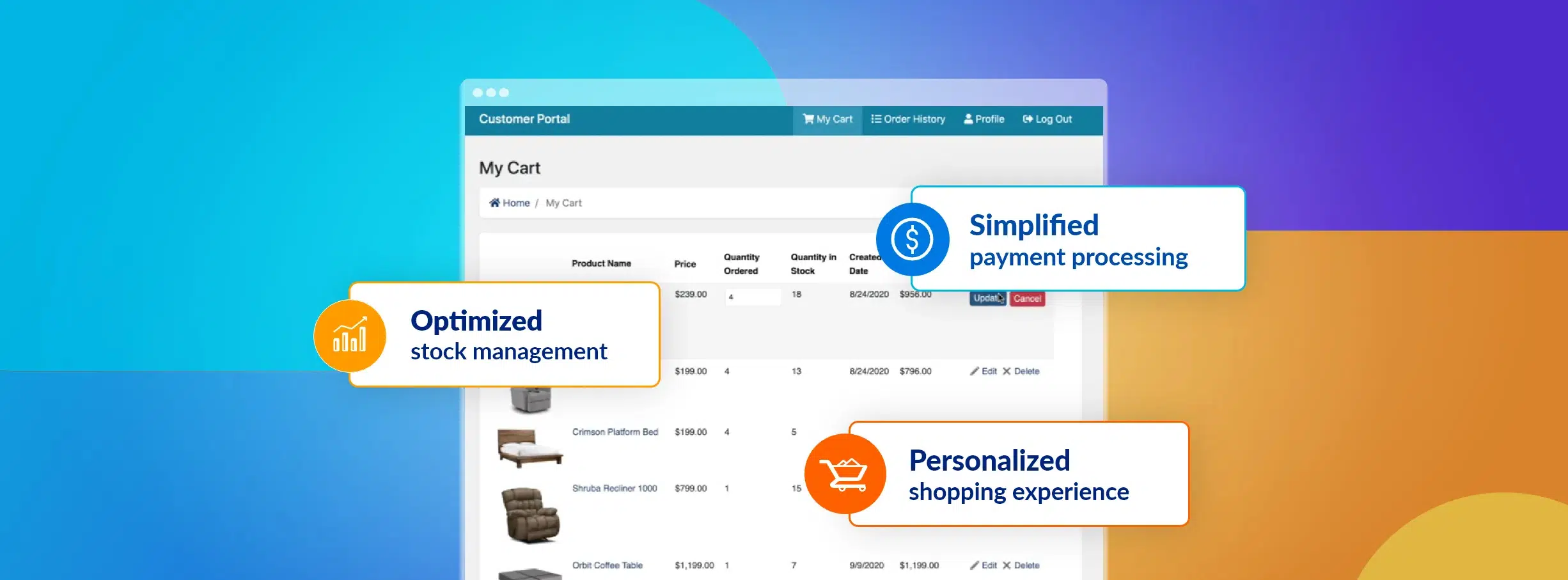 Caspio e-commerce apps