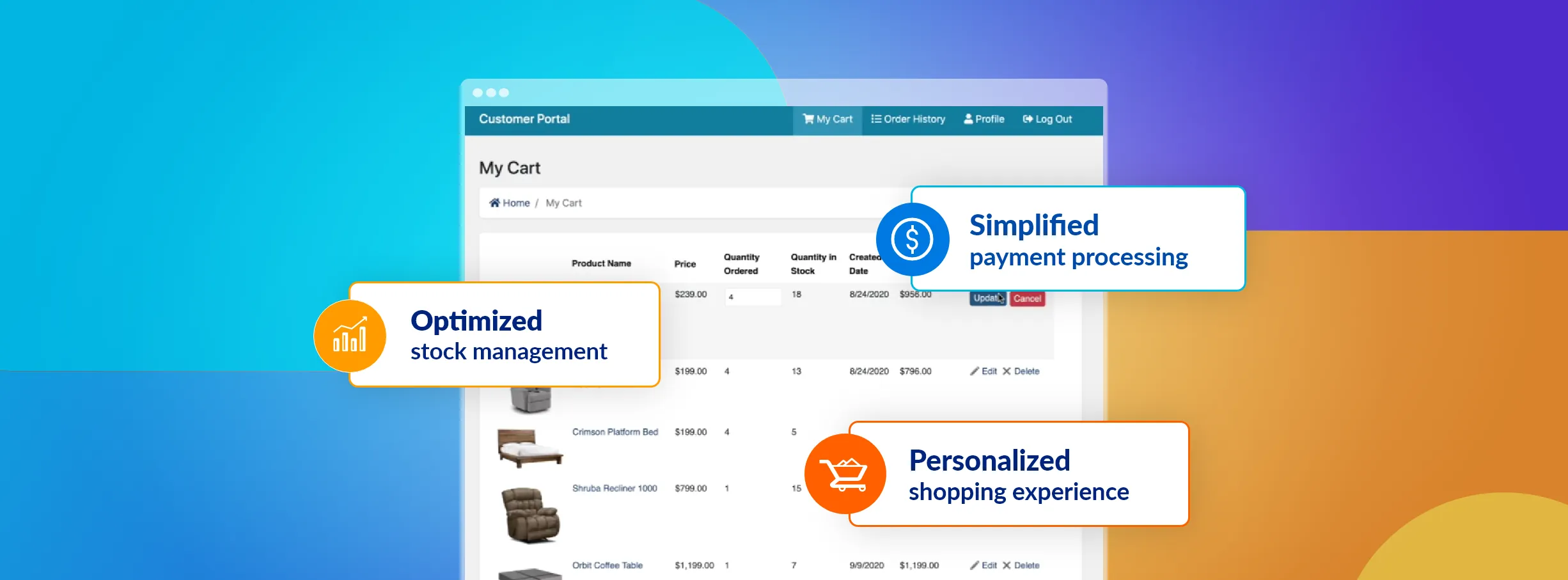 Caspio e-commerce apps