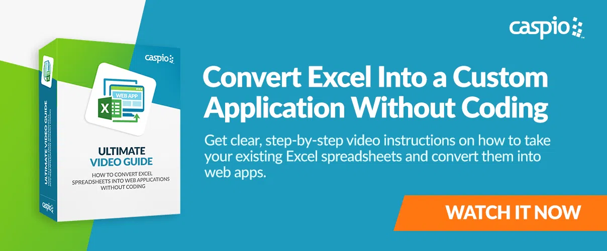 How to convert Excel to web app without coding tutorial by Caspio