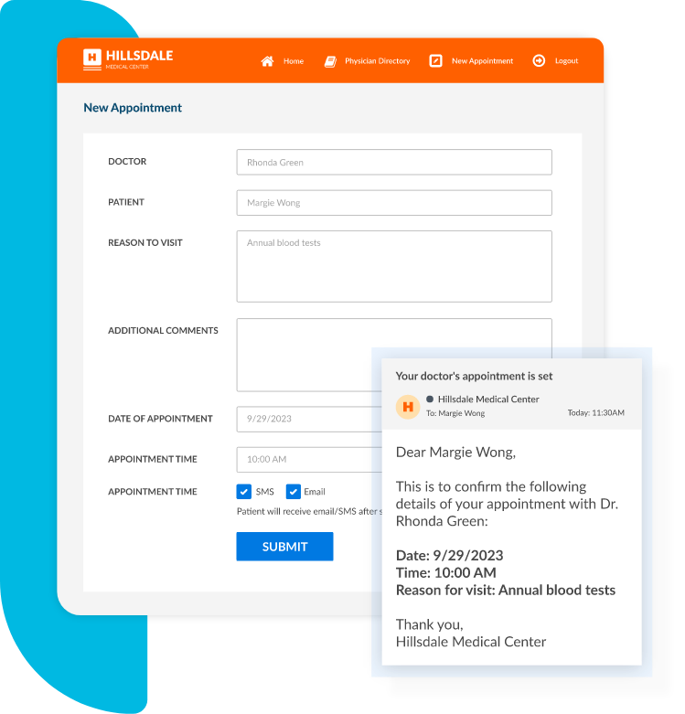 Doctor's appointment form