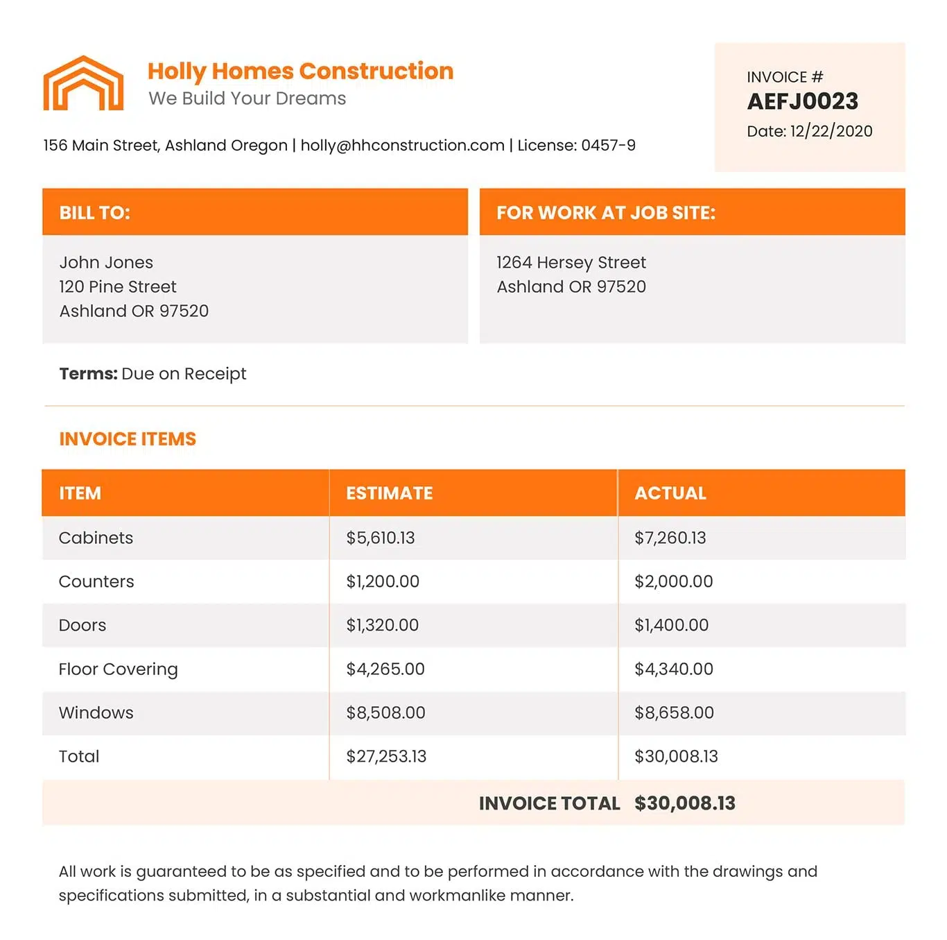 Custom Invoices