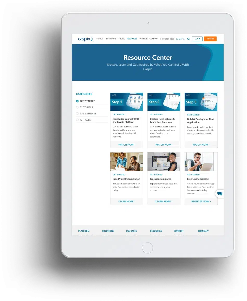 Advance Your Low-Code Knowledge With Caspio