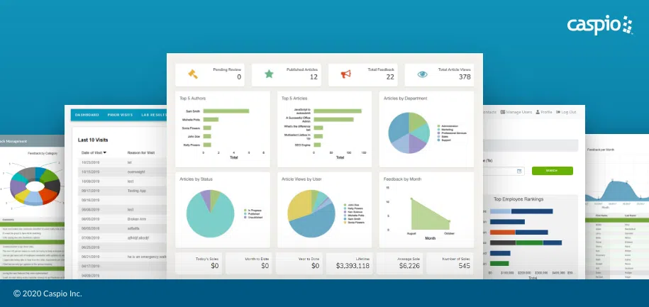 Caspio's ready-made app templates